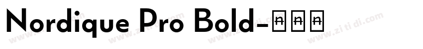 Nordique Pro Bold字体转换